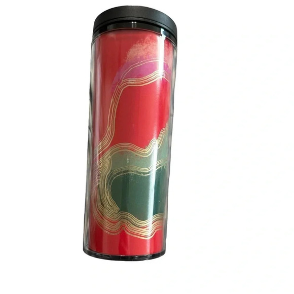 Starbucks 2021 Plastic 16 oz coffee cup with lid, new no tags - Picture 2 of 4